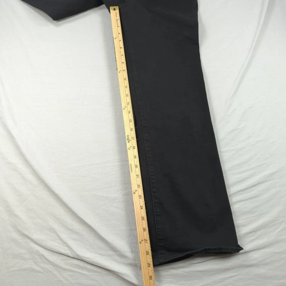 J Crew Jeans Womens‎ 27 Black Full Length Wide Leg Stretch Baggy Boho